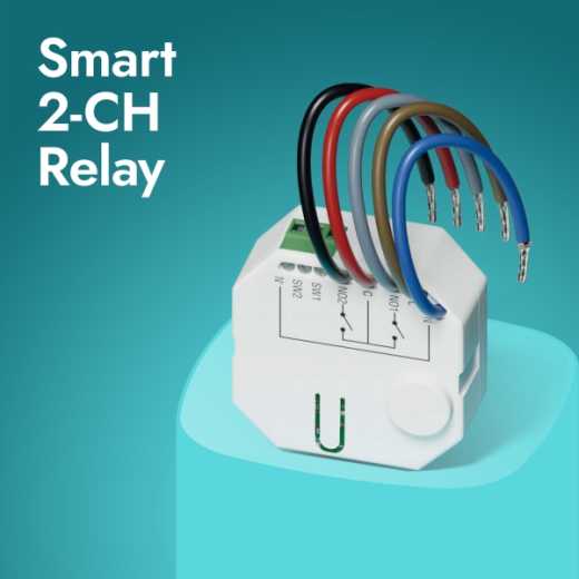 ASW-210 Smartes 2-Kanal Unterputz-Relais 868 MHz Funk - BE WAVE System