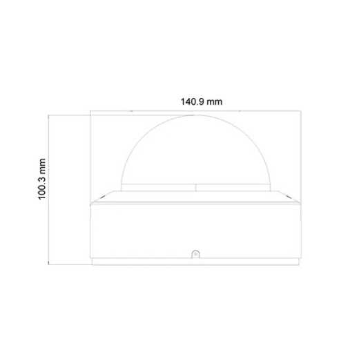 DAI-350A-MVF 5MP motorzoom 2,8-12mm Dome COAX-HD Kamera