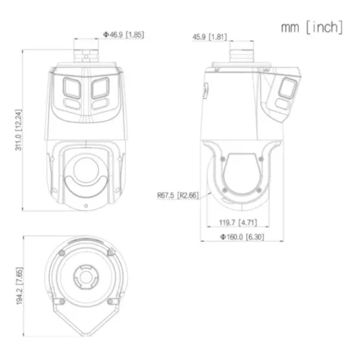 LSP5483A 8MP Panorama/4MP Speeddome Alarmkamera - LunaHD
