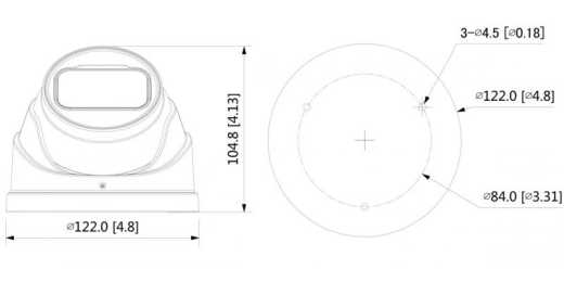 LDK2803 8 MP IR 3,7 ~ 11 mm Motorzoom Domekamera - LunaHD HDCVI