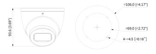 LDK5400 4MP IP-Minidome, IR, 3,6mm