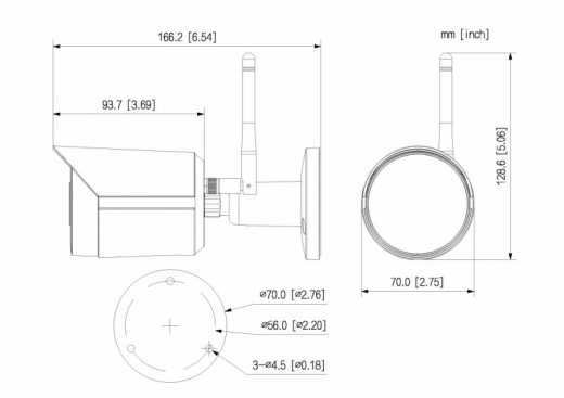 LKC5400W 4 MP  WLAN Bulletkamera - LunaHD