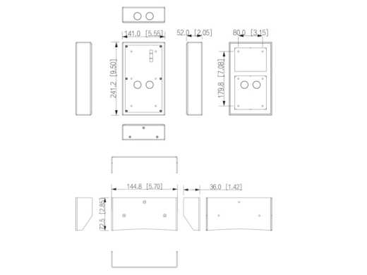 LRA5702-AP Aufputzrahmen für 2 Module
