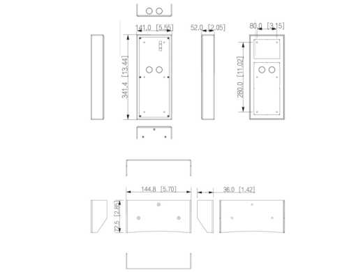 LRA5703-AP Aufputzrahmen für 3 Module