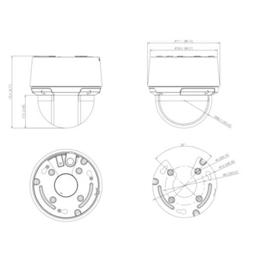 LSA5203 Mini High-Speed IP Dome Kamera 5-80mm mit 100mIR - LunaIP
