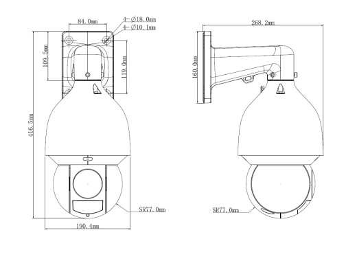 LSE5403 High-Speed IP Dome Kamera 32-fach optischer Zoom 4,8 mm - 154 mm - LunaHD