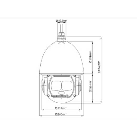 LSL5203 45X T/N IP-Speed Dome, IR bis 550m, 3,95~177,7mm