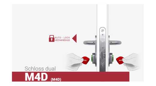 M4D Digitales Automatik-Mittelfallenschloss Dual- Zutrittskontrolle