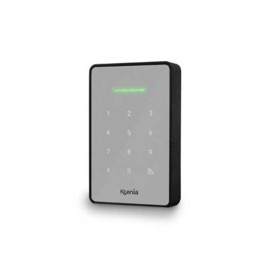 ERGO-XG IP65 Bedienteil mit Leser in grau-silber, lares 4.0 System