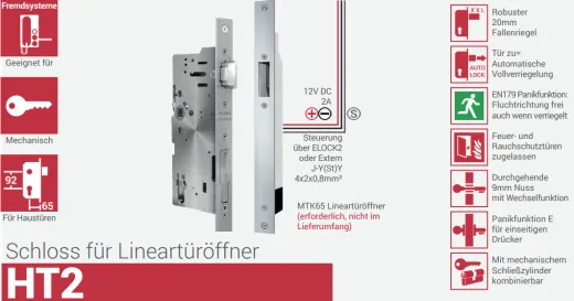 HT3 Automatikschloss mit externer Stromversorgung - ELOCK2