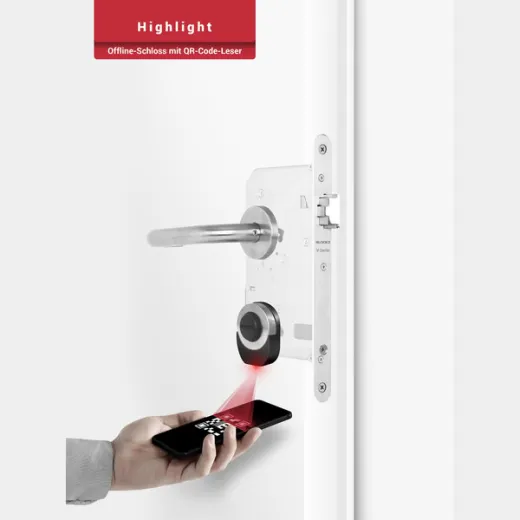 V4.QR elektronisches Vollblatt-Automatikschloss mit QR-Leser - ELOCK2