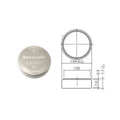 CR2477 Panasonic ENERGY Lithium-Knopfzellle