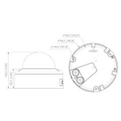 LDM5403-EWS 4MP Domekamera mit erweiterten Softwarefunktionen - LunaHD