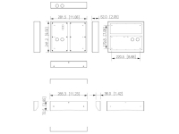 LRA5704-AP Aufputzrahmen für 4 Module