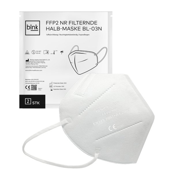 FFP2 Atemschutzmasken-Box, CE zertifiziert, 20 Stück