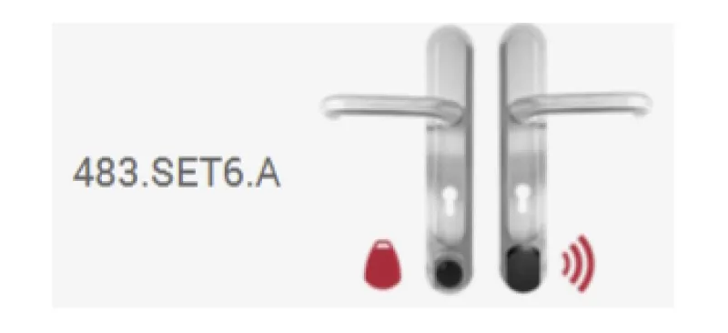 483.SET6 Komplett-Set mit Antennenmontageplatte und Funkempfänger für ELOCK2 R6