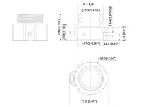 LHA5 Distanzhalter fr 4-fach Dome Kameras - LunaHD