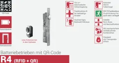 R4.QR Rohrrahmen-Automatikschloss digital mit QR-Scanner - ELOCK2