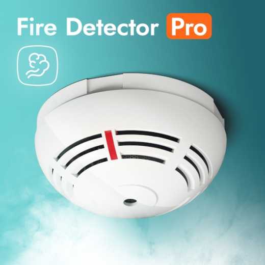 SATEL ASD-250 Fire Detector Pro — photoelektrischer Funkrauchmelder mit EN 14604 Anhang L für Gebäude, Wohnmobil und Caravan