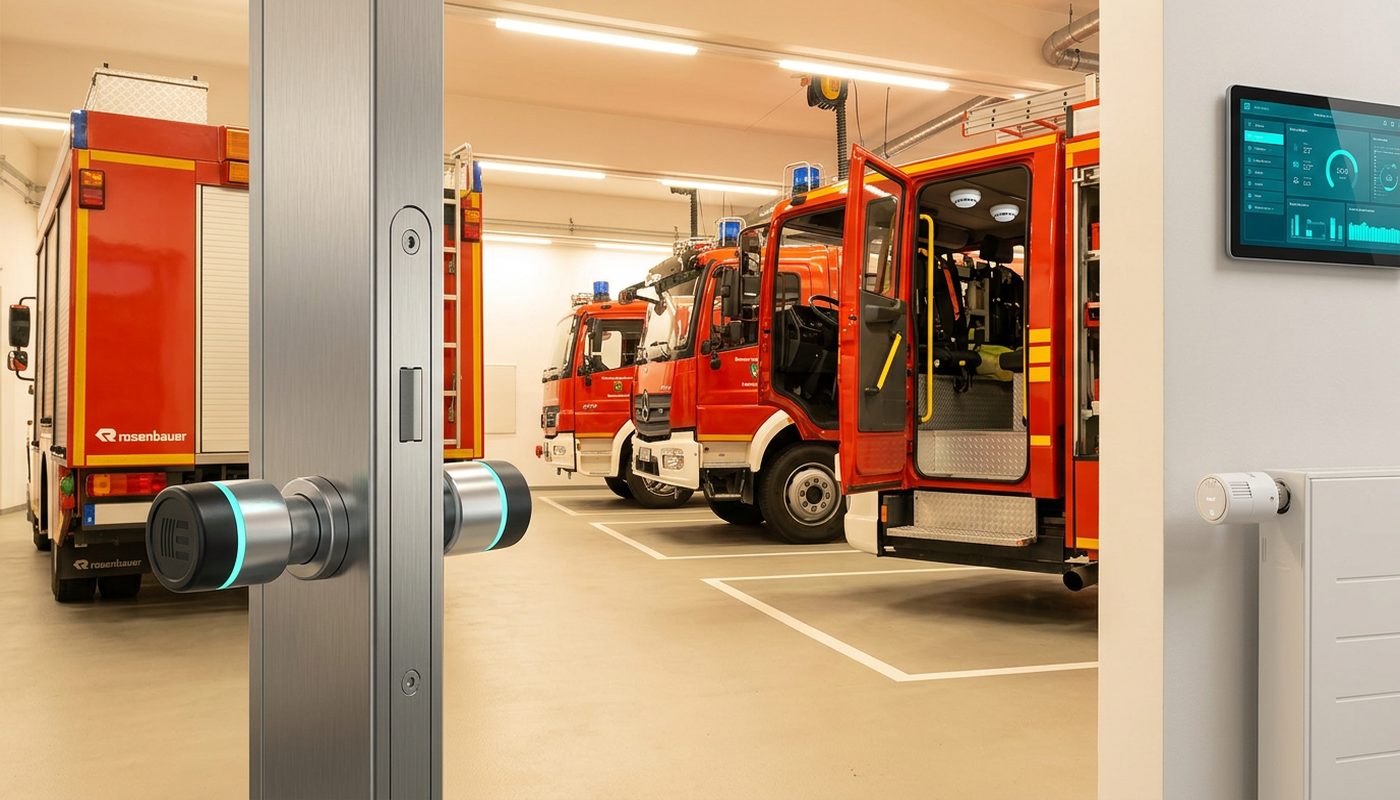 BE WAVE Komfort-System für Feuerwehrgerätehäuser: Brandschutz, Zutrittskontrolle und Heizungssteuerung