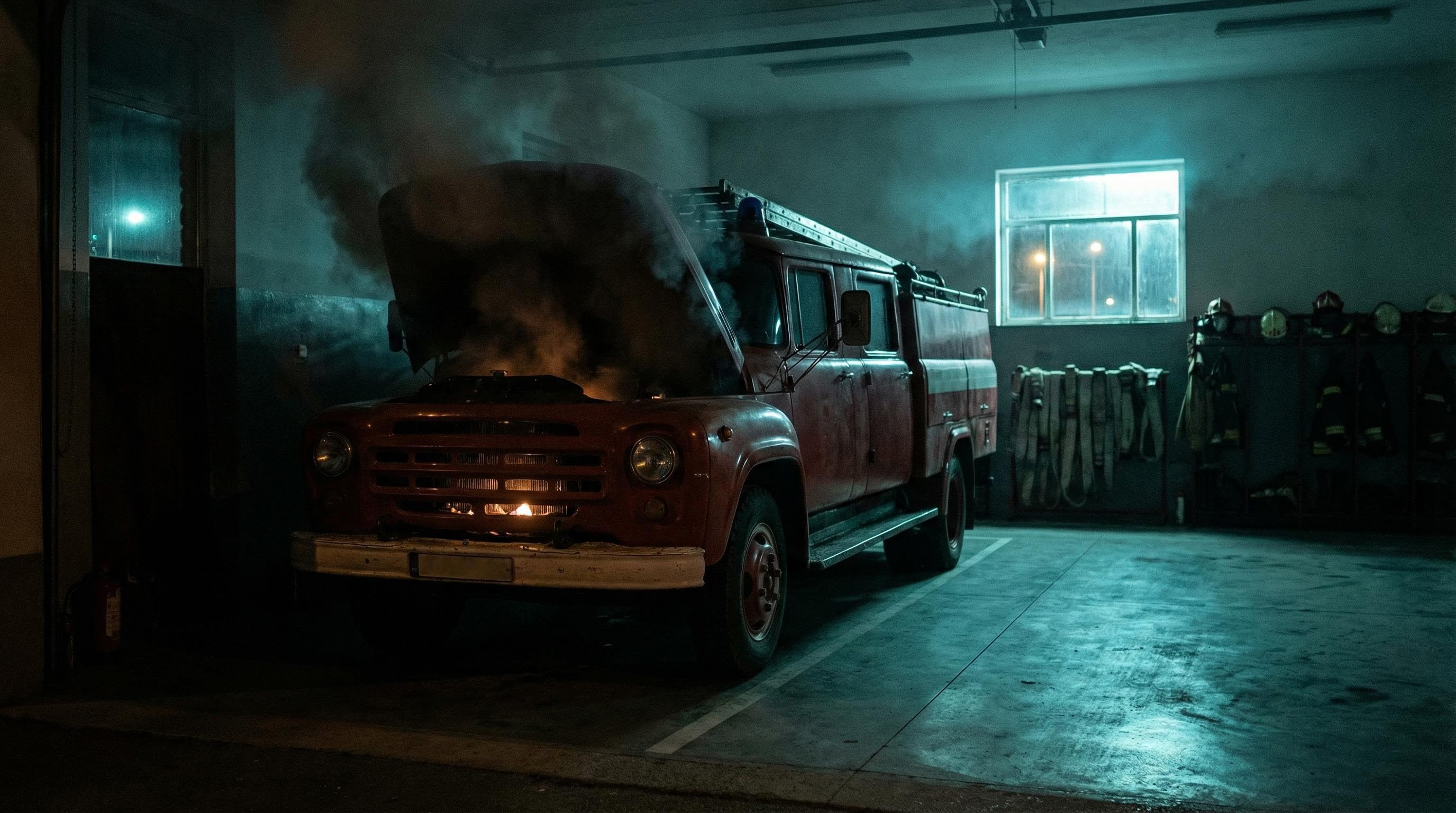 Unerkannter Brand im Feuerwehrfahrzeug