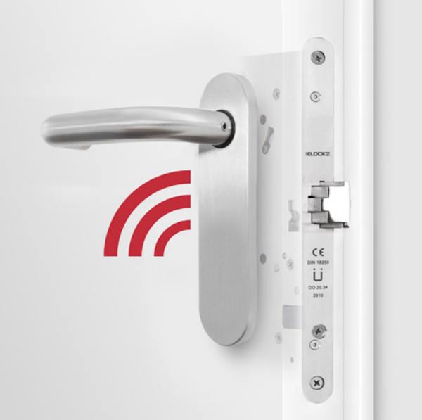 ELOCK2 M6 Funk-Automatikmittelfallenschloss für Brandschutztüren