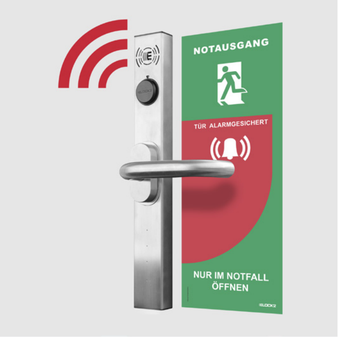 ELOCK2 TW6S wireless escutcheon lock for retrofit on existing doors