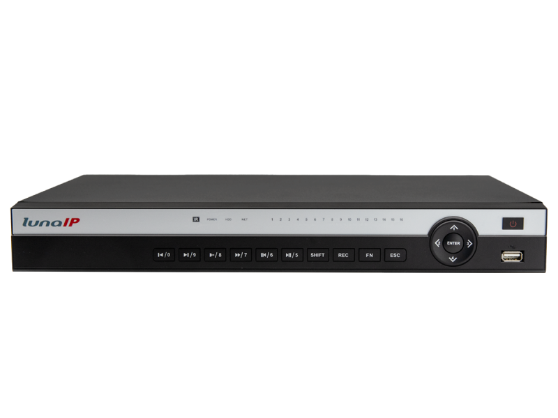 lunaIP LIPR5204P-AI – 4K Netzwerkrekorder mit KI-Videoanalyse und PoE