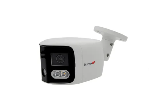 lunaHD LKP5420A Seitenansicht mit Anschlüssen und lunaIP-Branding