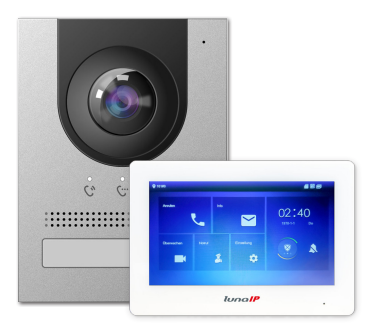 lunaIP VidCom: L-TS-5701 Außenstation mit L-IS-5702 Innenmonitor