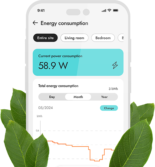Energieverbrauchsanzeige in der BE WAVE App