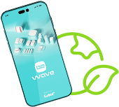 BE WAVE App Benutzeroberfläche auf Smartphone