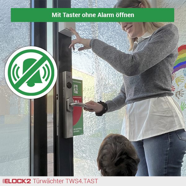 ELOCK2 TW4S.TAST mit Taster für alarmfreies Öffnen durch berechtigtes Personal