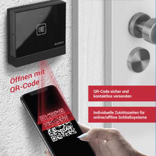 ELOCK2 Wandleser für QR-Code Zutrittskontrolle